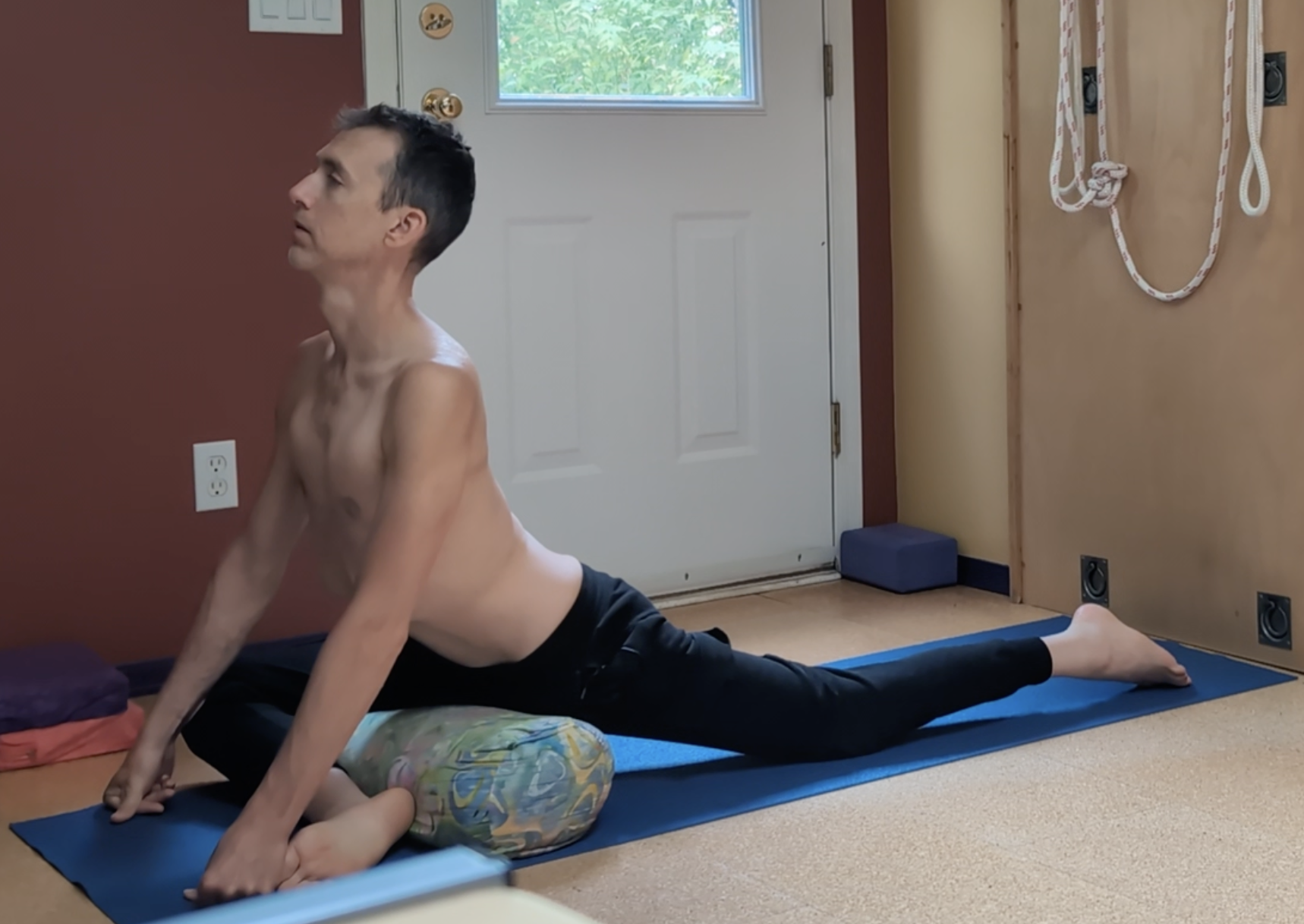 Yoga pose for breathing